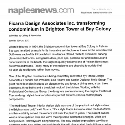 Ficarra Design Brighton Tower Bay Colony
