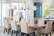 Classic transitional dining area
