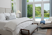 Classic transitional master bedroom