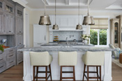 Old Naples Coastal Traditional Open Concept Kitchen