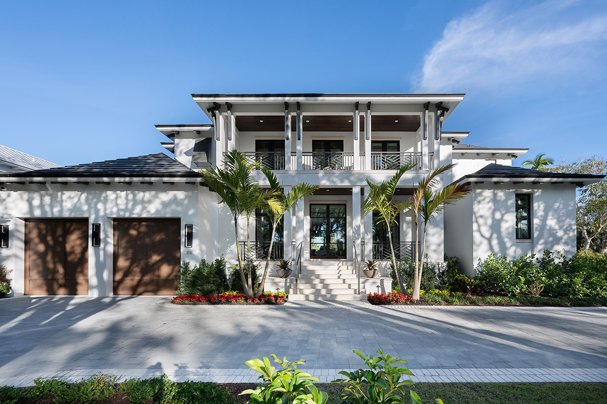 Exterior - Aqualane Shores Coastal Contemporary Interior Design