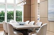 Dining Room - Aqualane Shores Coastal Contemporary Interior Design