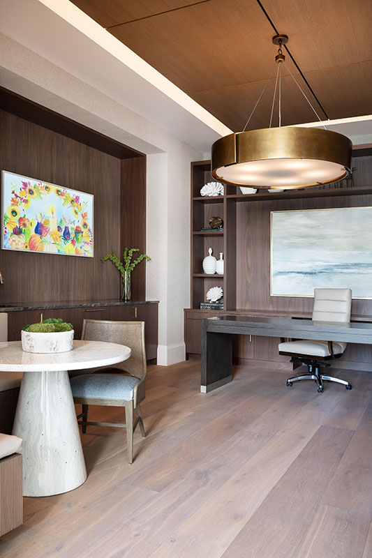 Office - Aqualane Shores Coastal Contemporary Interior Design