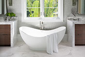 Master Bathroom - Aqualane Shores Coastal Contemporary Interior Design