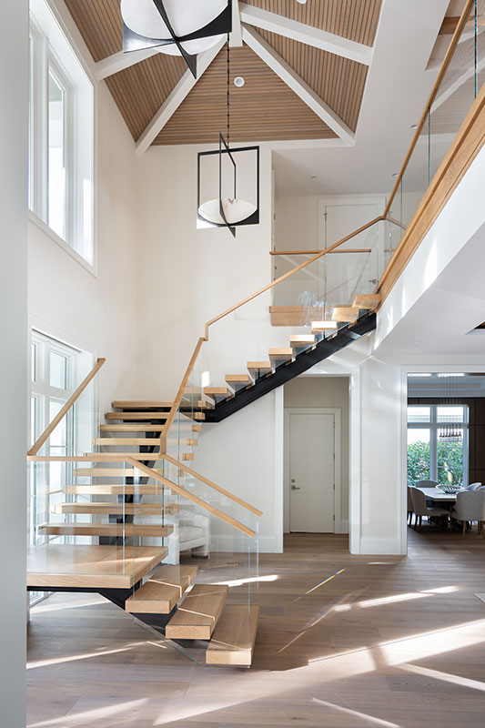 Foyer - Aqualane Shores Coastal Contemporary Interior Design