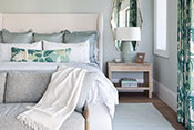 Guest Bedroom - Aqualane Shores Coastal Contemporary Interior Design