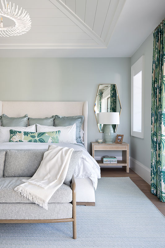 Guest Bedroom - Aqualane Shores Coastal Contemporary Interior Design