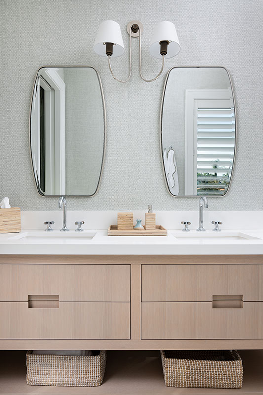 Guest Bath - Aqualane Shores Coastal Contemporary Interior Design