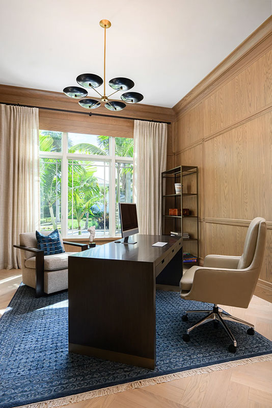 High End COffice Naples Interior Design by Ficarra Design Associates
