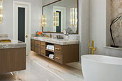 High End Contemporary Master Bath Naples Interior Design by Ficarra Design Associates