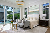 High End Contemporary Master Bedroom Naples Interior Design by Ficarra Design Associates