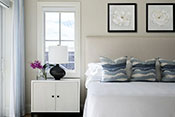 High End Contemporary Guest Bedroom Naples Interior Design by Ficarra Design Associates