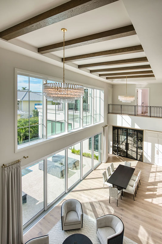 High End Contemporary Great Room Naples Interior Design by Ficarra Design Associates
