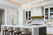 High End Contemporary Kitchen Naples Interior Design by Ficarra Design Associates