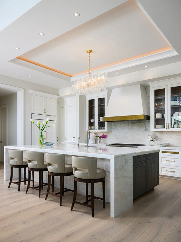 High End Contemporary Kitchen Naples Interior Design by Ficarra Design Associates
