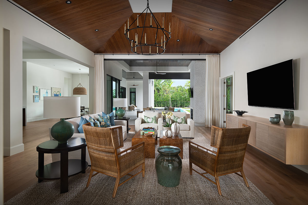 Coquina Sands Tropical Retreat living room