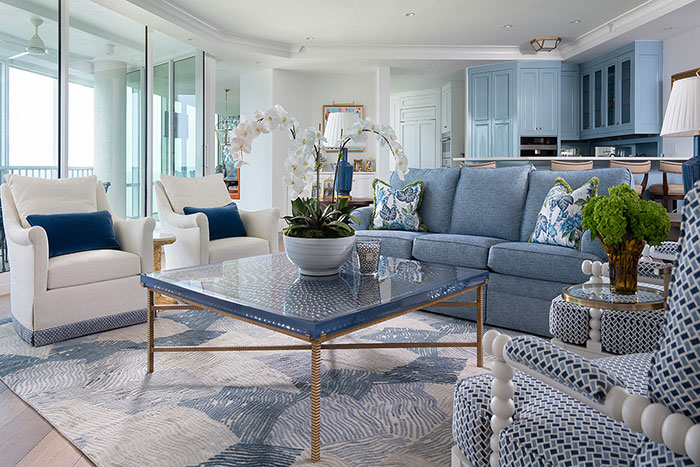 Gulfshore Condo Fresh Traditional Interior Design Gallery