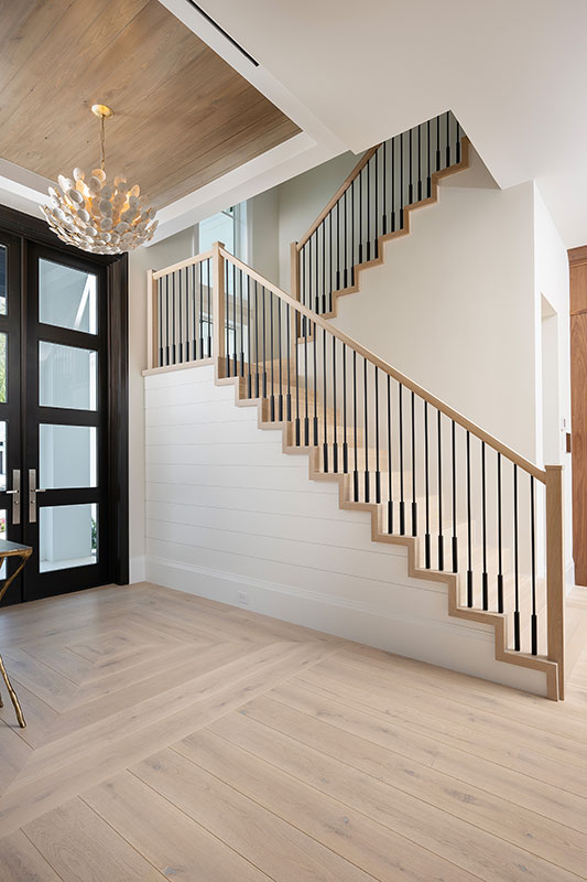 Foyer - Olde Naples Coastal Transitional Interior Design