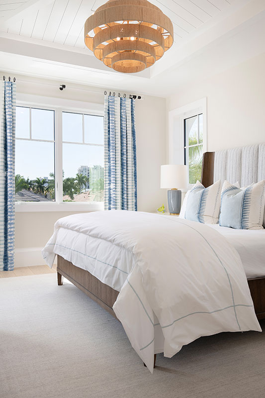 Guest Bedroom - Olde Naples Coastal Transitional Interior Design