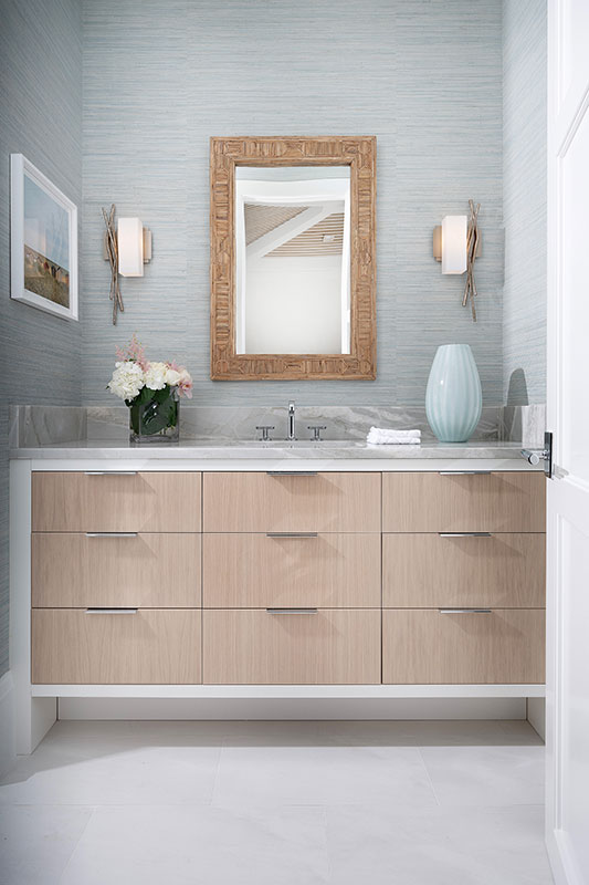 Guest Bath - Olde Naples Coastal Transitional Interior Design