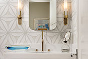 Guest Bath - Olde Naples Coastal Transitional Interior Design