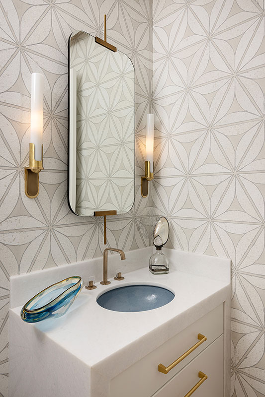 Guest Bath - Olde Naples Coastal Transitional Interior Design