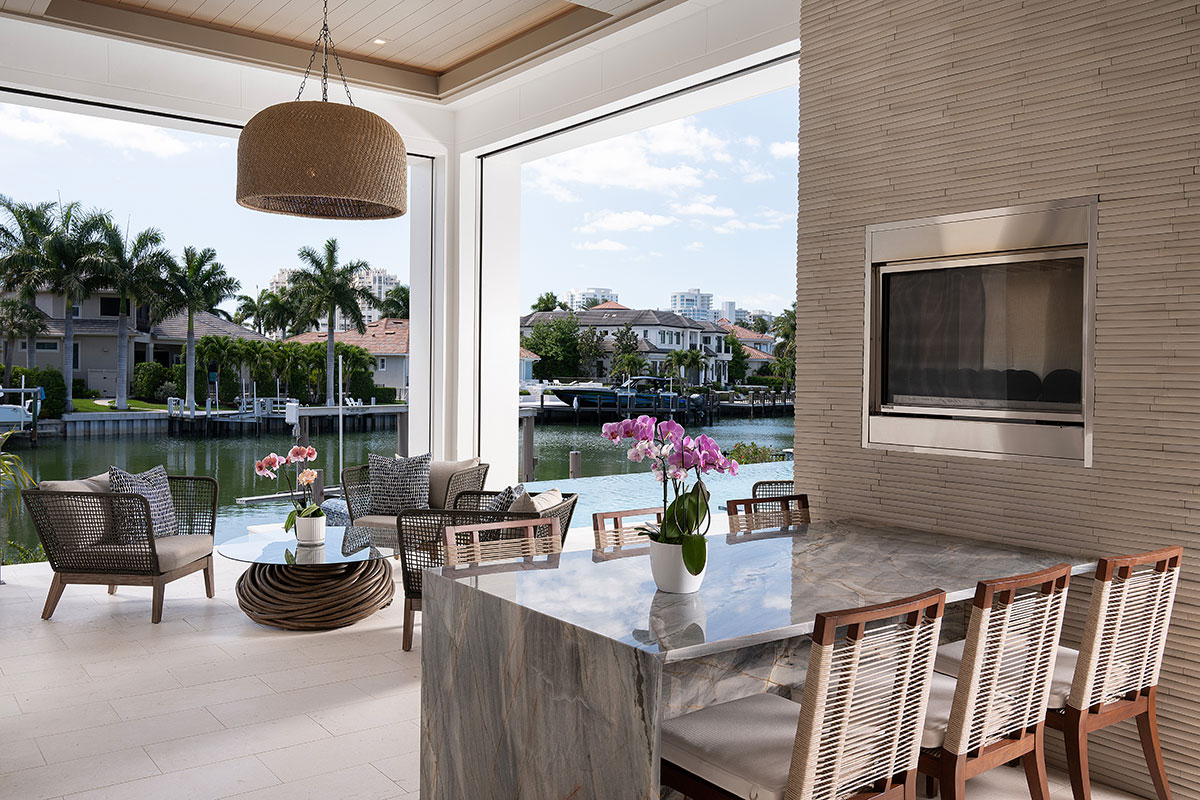 Lanai - Olde Naples Coastal Transitional Interior Design