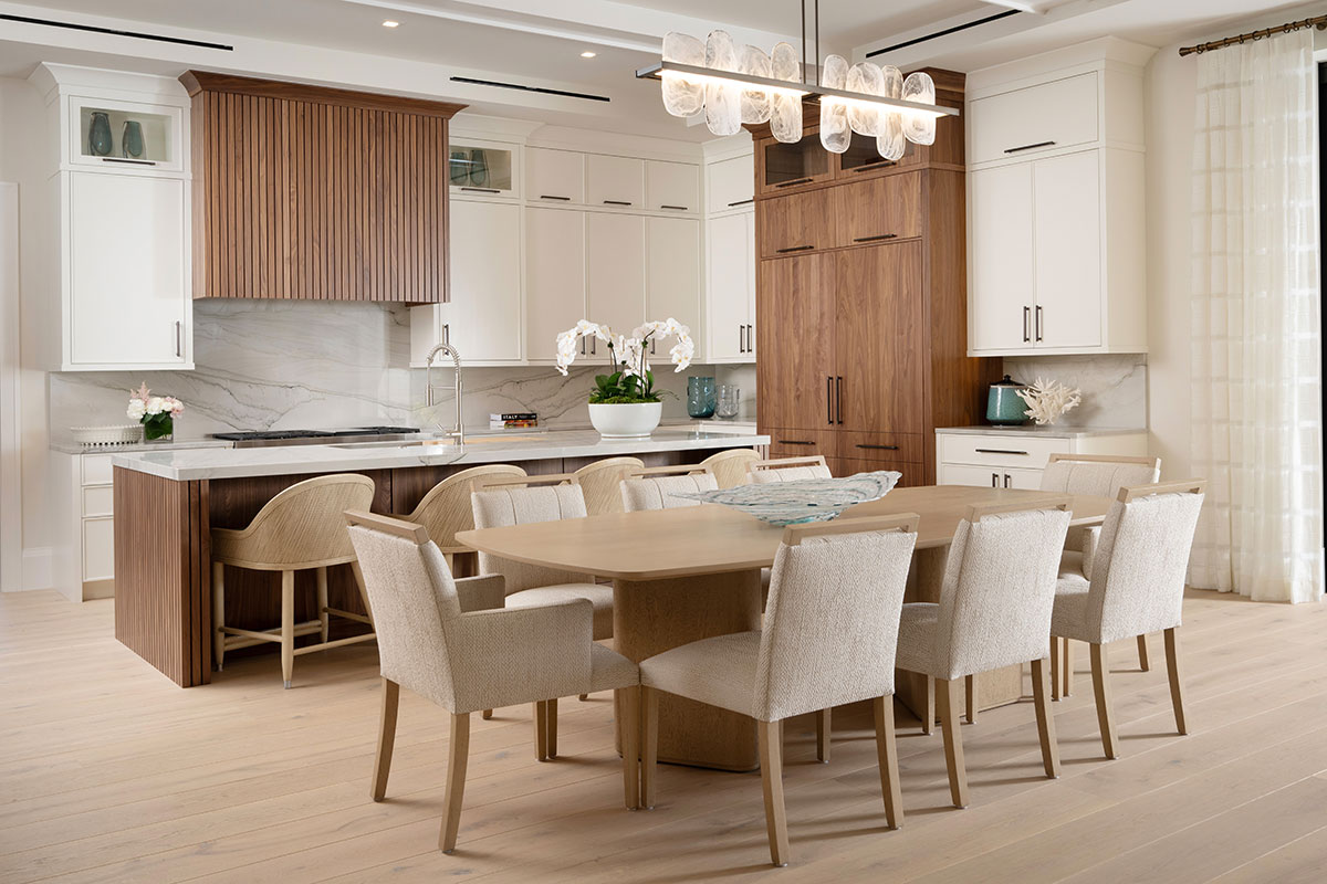 Kitchen - Olde Naples Coastal Transitional Interior Design