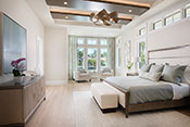 Master Bedroom - Olde Naples Coastal Transitional Interior Design