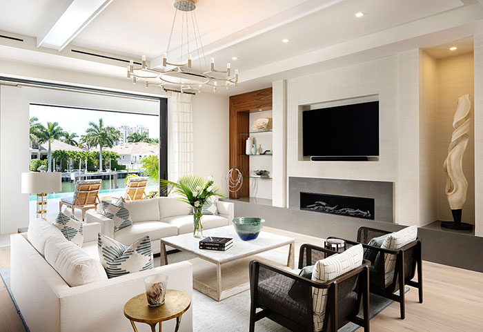 Olde Naples Coastal Transitional Interior Design Gallery