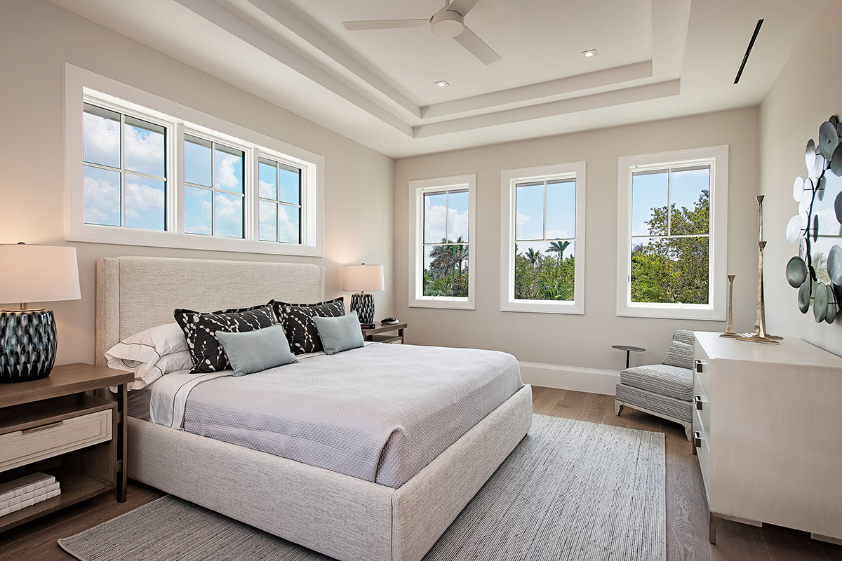 Park Shore Contemporary Interior Design Guest Bedroom