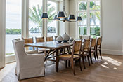 Dining - Port Royal Naples Coastal Transitional Interior Design 