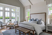 Master Bedroom - Port Royal Naples Coastal Transitional Interior Design 