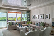 Family Room - Port Royal Naples Coastal Transitional Interior Design 