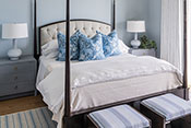 Guest Bedroom - Port Royal Naples Coastal Transitional Interior Design 