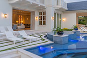 Pool - Port Royal Naples Coastal Transitional Interior Design 