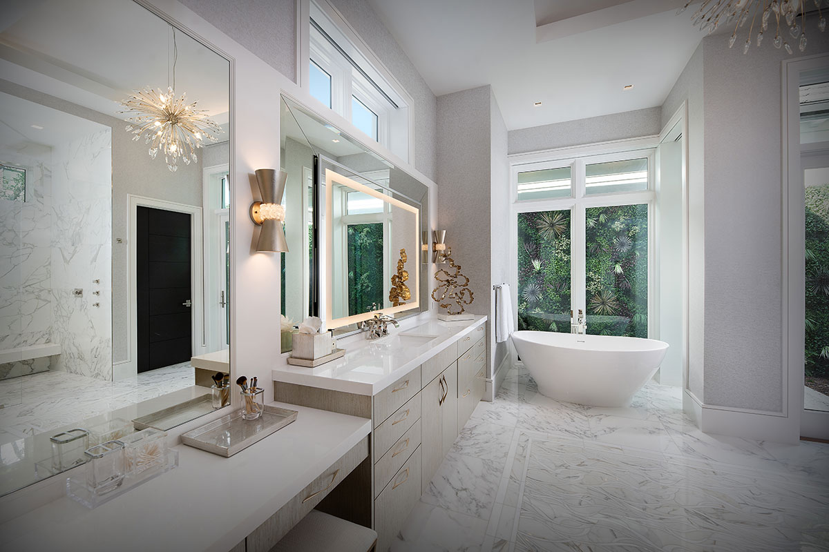 Port Royal Contemporary master bathroom